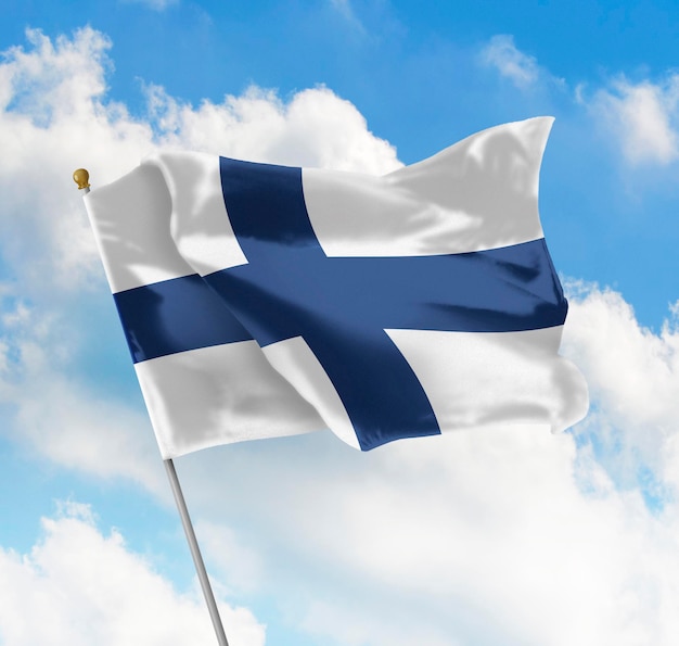 Zdjęcie flaga finlandii
