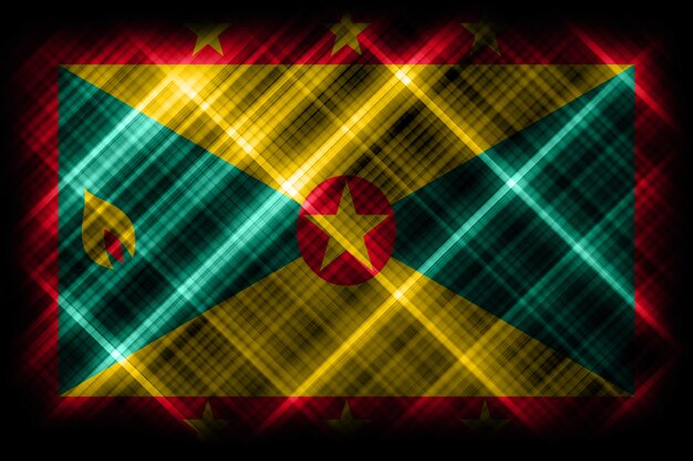 Flaga Grenady, flaga narodowa, nowoczesne tło flagi