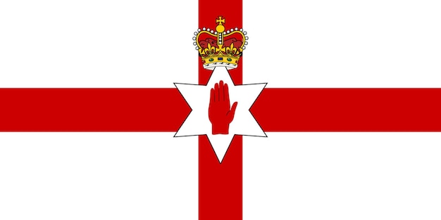 Flaga Irlandii Północnej Flaga Naród ilustracja wektorowa