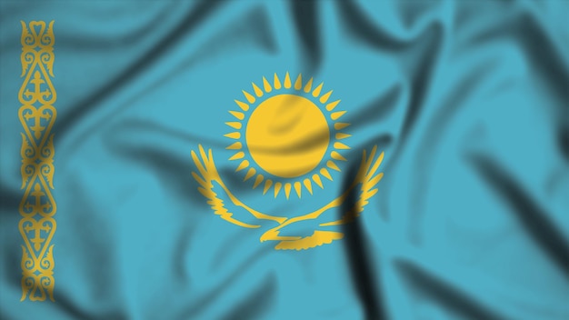 Flaga Kazachstanu