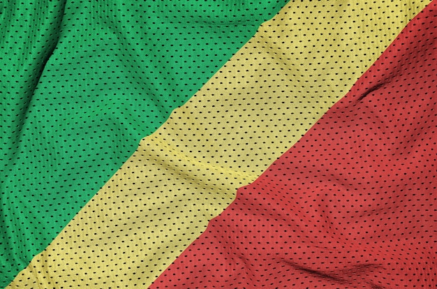 Flaga Konga wydrukowana na siatce z nylonu poliestrowego
