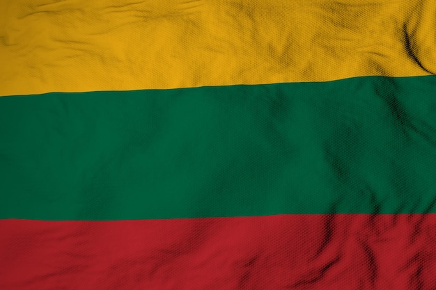 Flaga Litwy w renderowaniu 3D