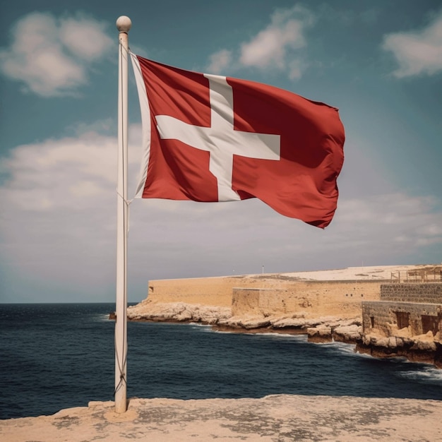 Flaga Malty wysokiej jakości 4k ultra hd
