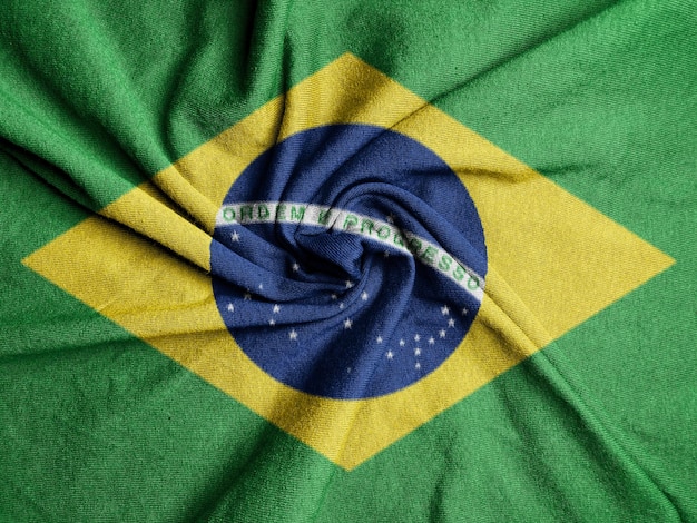 Flaga materiałowa Brazylii Flaga narodowa Brazylii
