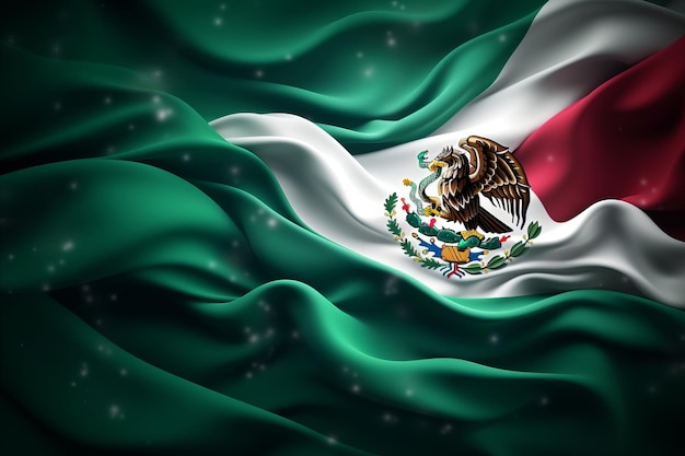 Flaga meksykańska wygenerowana przez AI