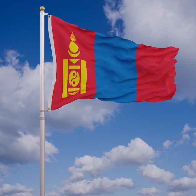 Zdjęcie flaga mongolii