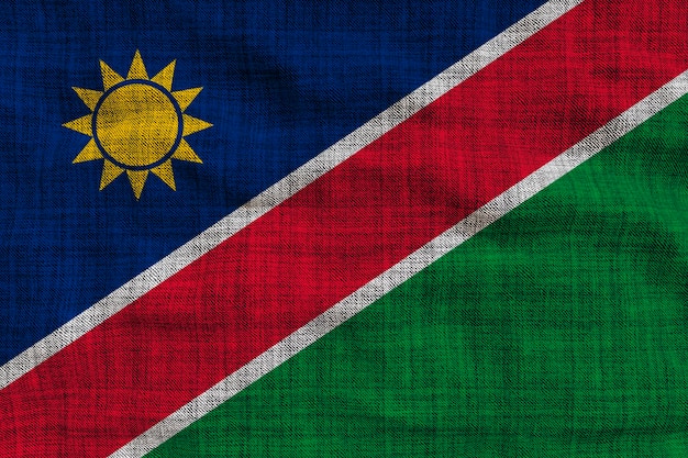 Flaga Namibii Tło z flagą Namibii