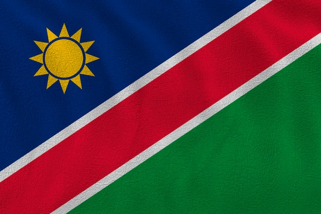 Flaga Namibii Tło z flagą Namibii