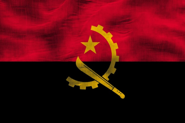 Flaga narodowa Angoli Tło z flagą Angoli