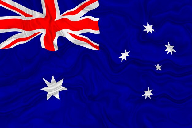 Flaga narodowa Australii Tło z flagą Australii