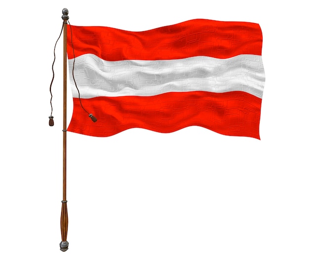 Flaga narodowa Austrii Tło z flagą Austrii