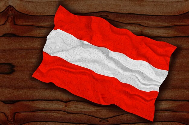 Flaga narodowa Austrii Tło z flagą Austrii