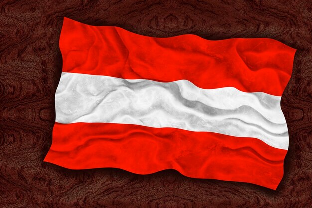Flaga narodowa Austrii Tło z flagą Austrii