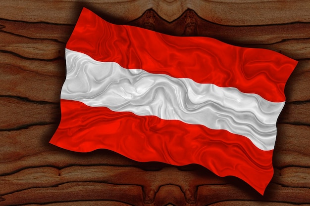 Flaga narodowa Austrii Tło z flagą Austrii