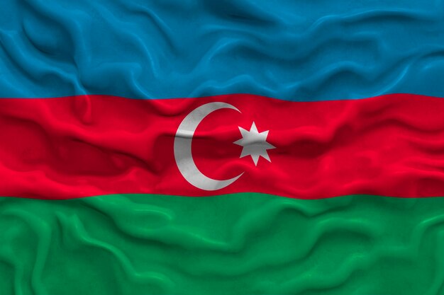 Flaga narodowa Azerbejdżanu Tło z flagą Azerbejdżanu