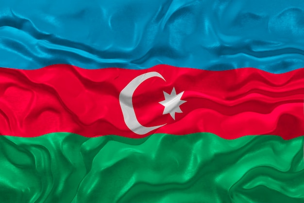 Flaga narodowa Azerbejdżanu Tło z flagą Azerbejdżanu
