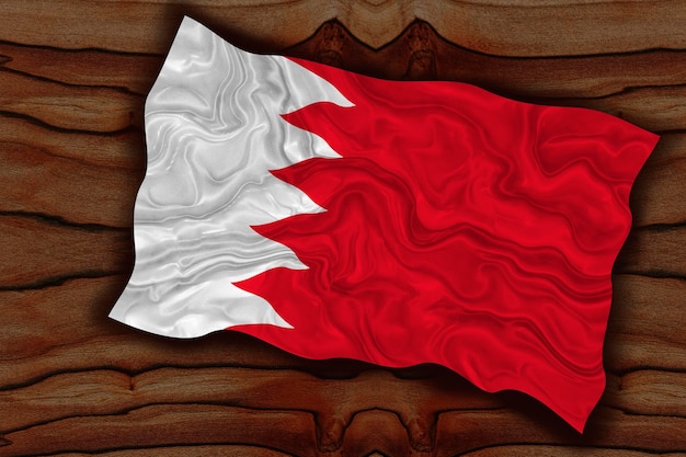 Flaga narodowa Bahrajnu Tło z flagą Bahrajnu