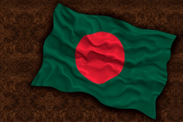 Flaga narodowa Bangladeszu Tło z flagą Bangladeszu