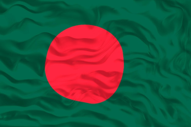 Flaga narodowa Bangladeszu Tło z flagą Bangladeszu