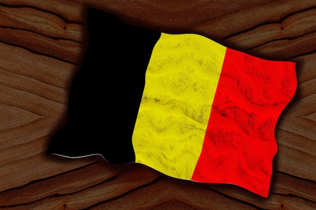 Flaga narodowa Belgii Tło z flagą Belgii