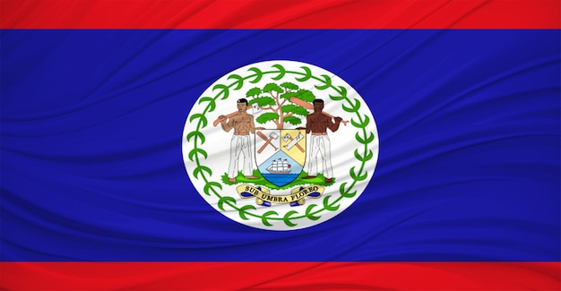 Flaga narodowa Belize Flying Effect