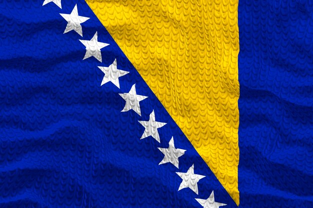 Flaga narodowa Bośni i Hercegowiny Tło z flagą Bośni i Hercegowiny