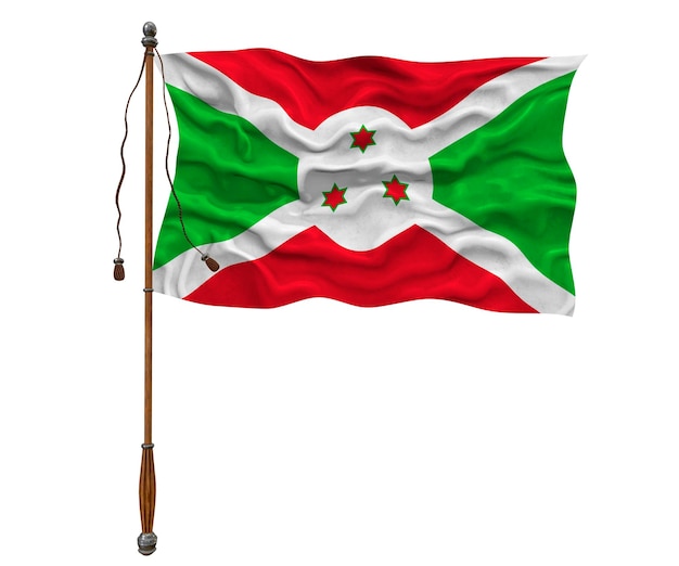 Flaga narodowa Burundi Tło z flagą Burundi