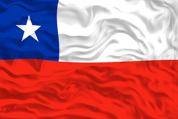 Flaga narodowa Chile Tło z flagą Chile