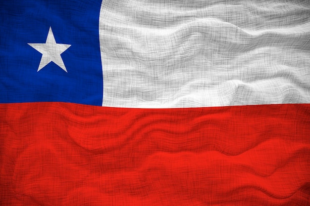Flaga narodowa Chile Tło z flagą Chile