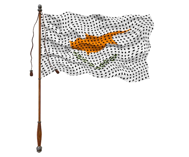 Flaga narodowa Cypru Tło z flagą Cypru