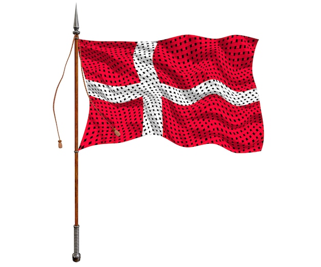 Flaga narodowa Danii Tło z flagą Danii