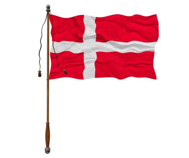 Flaga narodowa Danii Tło z flagą Danii