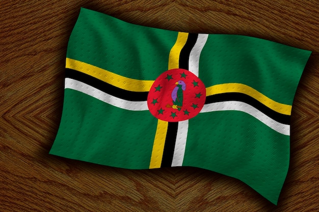 Flaga narodowa Dominiki Tło z flagą Dominiki