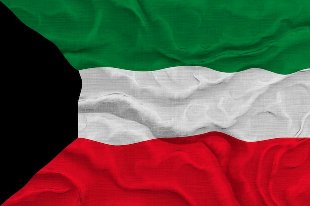 Flaga narodowa Flaga Kuwejtu Tło z flagą Flaga Kuwejtu