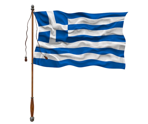 Flaga narodowa Grecji Tło z flagą Grecji