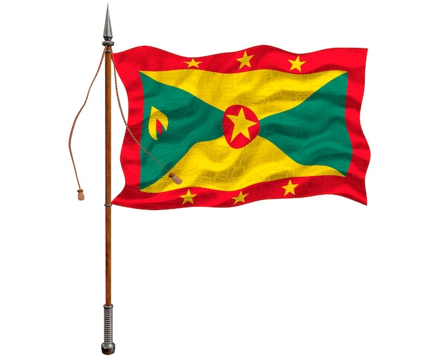 Flaga narodowa Grenady Tło z flagą Grenady