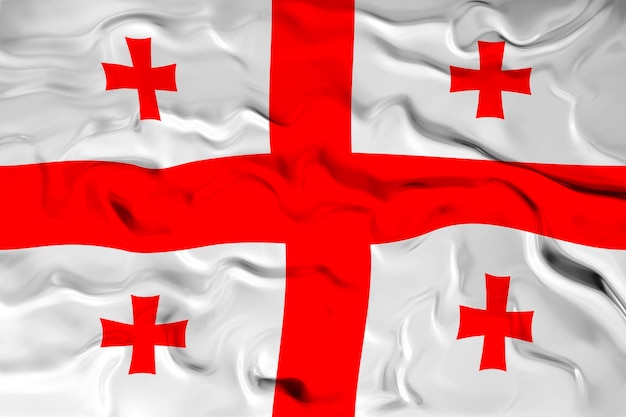 Zdjęcie flaga narodowa gruzji tło dla redaktorów i projektantów święto narodowe
