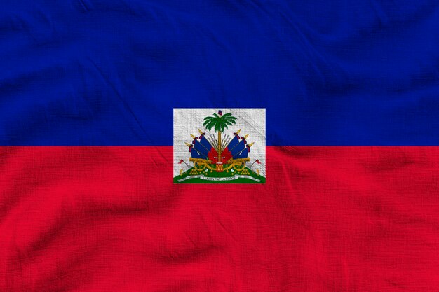 Zdjęcie flaga narodowa haiti tło z flagą haiti