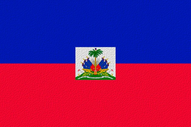 Zdjęcie flaga narodowa haiti tło z flagą haiti