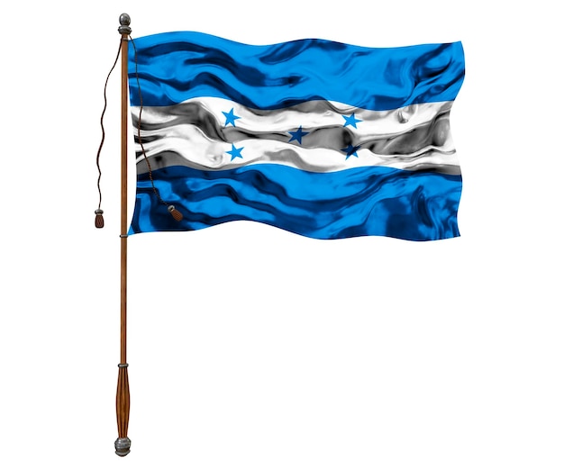 Flaga narodowa Hondurasu Tło z flagą Hondurasu