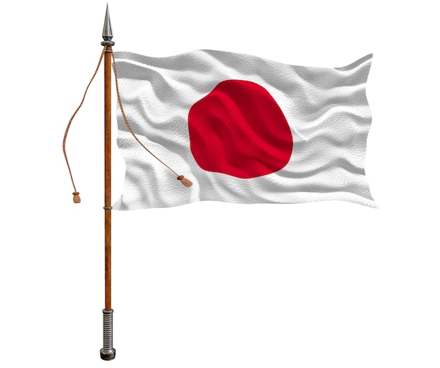 Flaga narodowa Japonii Tło z flagą Japonii