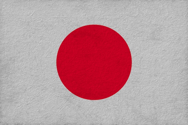 Flaga narodowa Japonii Tło z flagą Japonii