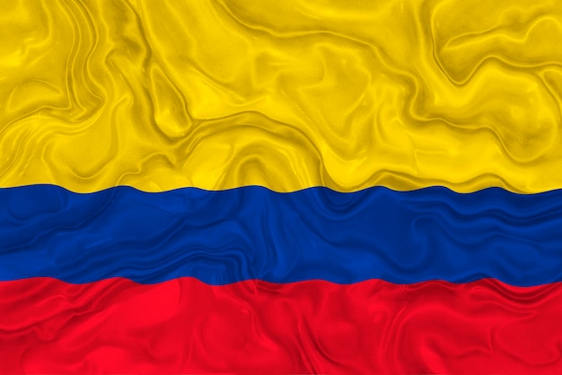 Flaga narodowa Kolumbii Tło z flagą Kolumbii