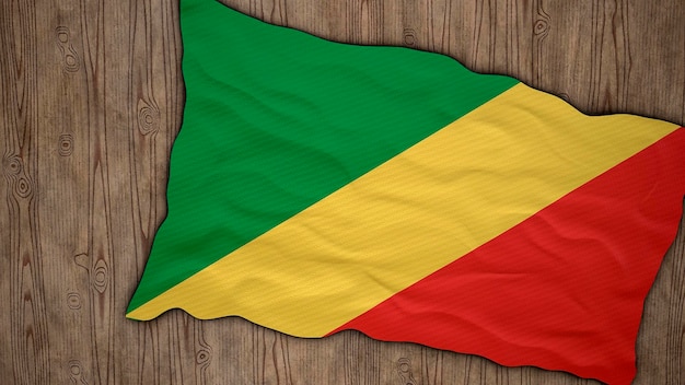 Flaga narodowa Kongo brazzaville Tło z flagą Kongo brazzaville