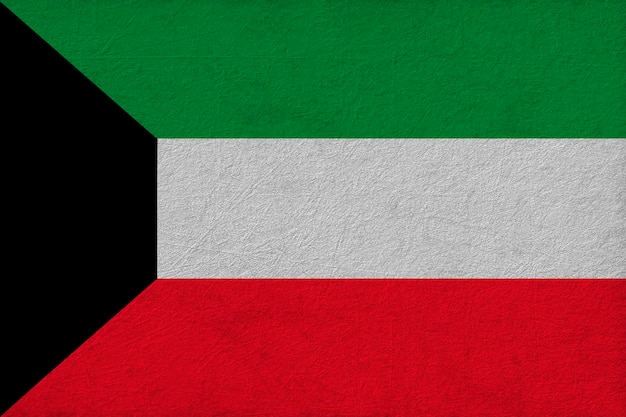 Flaga narodowa Kuwejtu Tło z flagą Flaga Kuwejtu