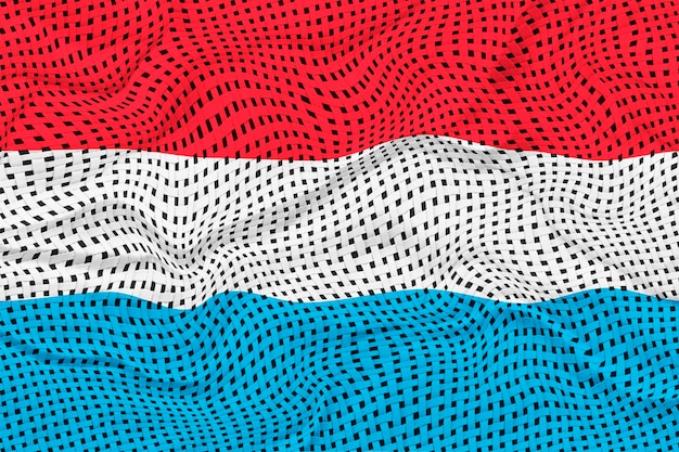 Flaga narodowa Luksemburga Tło z flagą Luksemburga