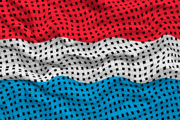 Flaga narodowa Luksemburga Tło z flagą Luksemburga