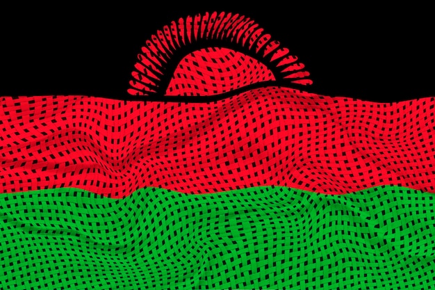 Flaga narodowa Malawi Tło z flagą Malawi