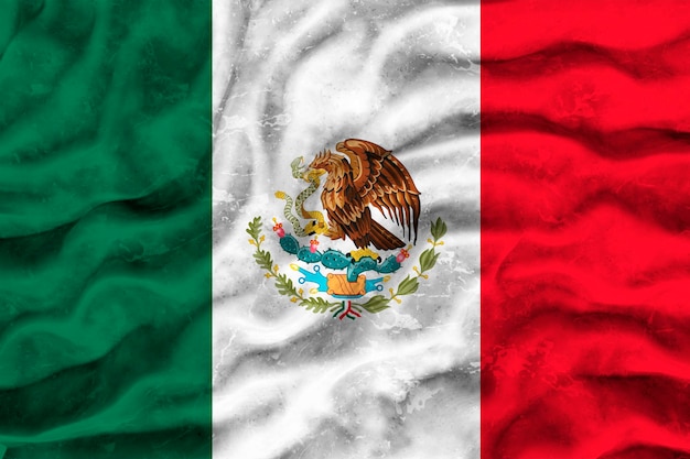 Flaga narodowa Meksyku Tło z flagą Meksyku
