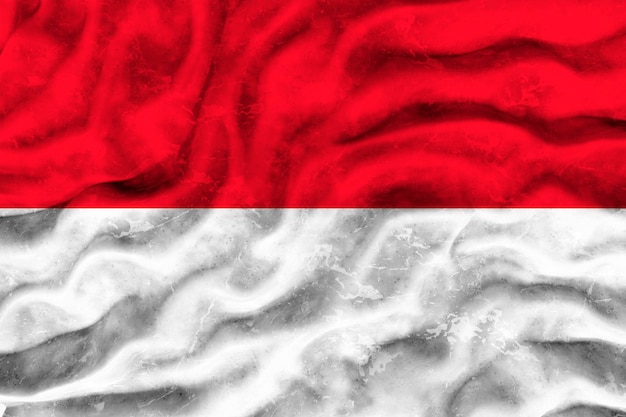 Flaga narodowa Monako Tło z flagą Monako